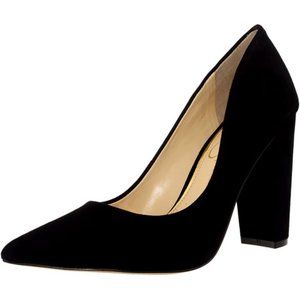Tanysha Suede Black Ankle-High Pump